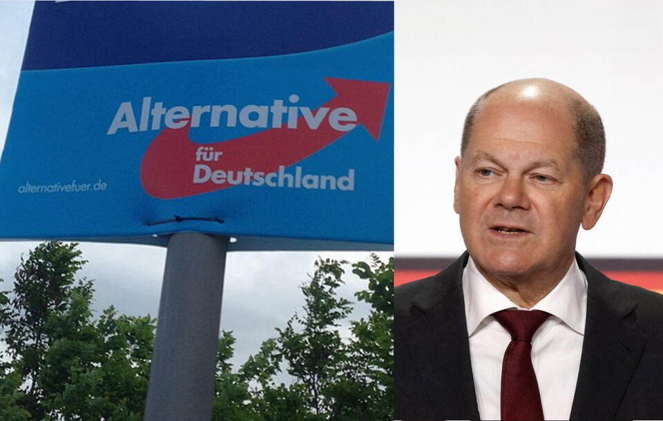 AfD/Scholz / autor: Taibhseoir, CC BY-SA 4.0 <https://creativecommons.org/licenses/by-sa/4.0>, via Wikimedia Commons/PAP/EPA