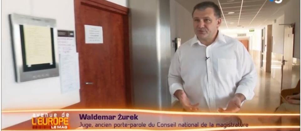 Waldemar Żurek w reportażu France3 / autor: francetvinfo.fr/screenshot