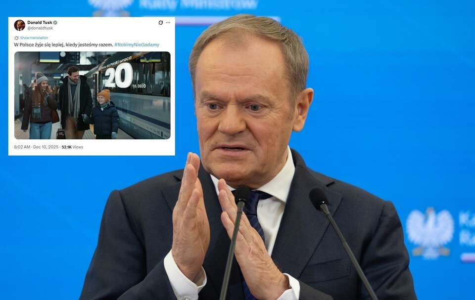 Premier Donald Tusk / autor: Fratria/x: @Donald Tusk