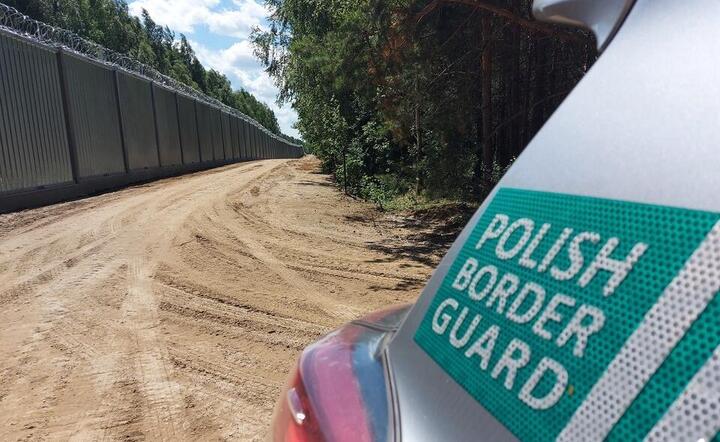 bariera na granicy z Białorusią / autor: Straż Graniczna/ Twitter