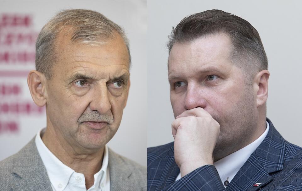 Sławomir Broniarz vs. Przemysław Czarnek / autor: Fratria