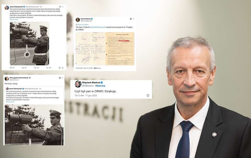 Dobrzyński służbę w ORMO tłumaczy... "dziecięcą pasją"