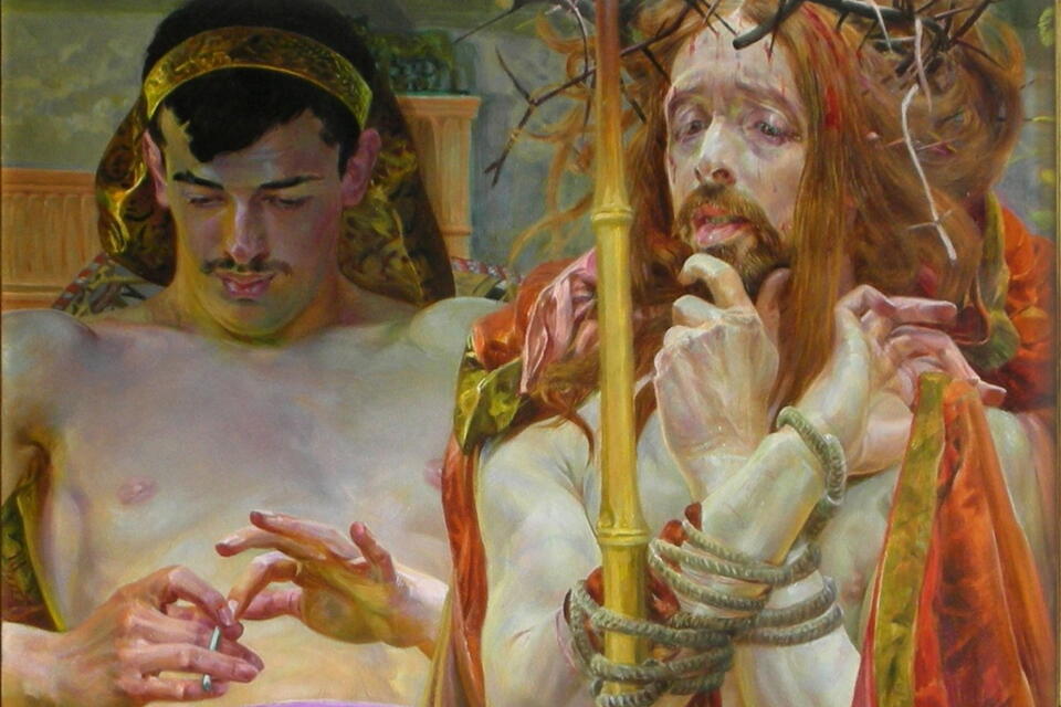 "Chrystus przed Piłatem" / autor: Jacek Malczewski