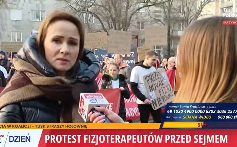 Protest przed Sejmem / autor: YT: TV wPolsce24