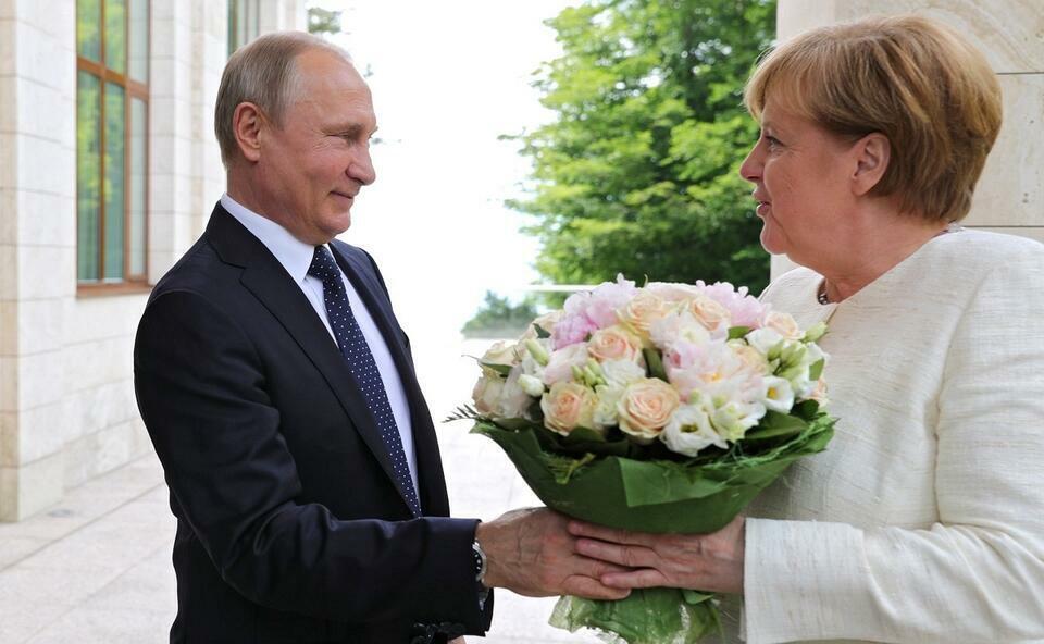 Władimir Putin i Angela Merkel (Maj 2018)   / autor: autor: Kremlin.ru, CC BY 4.0, via Wikimedia Commons