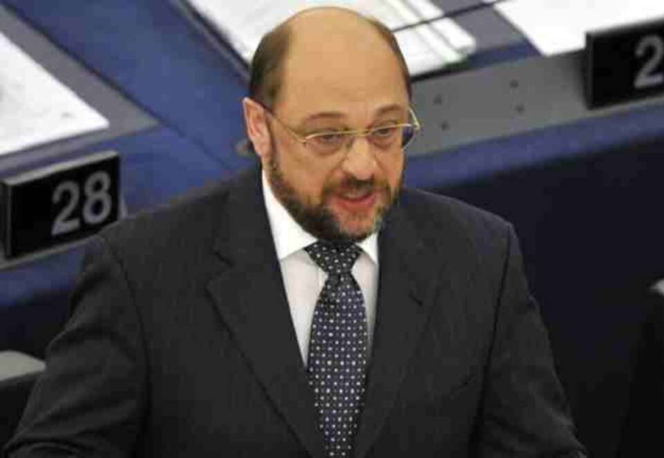 Przyszły szef Parlamentu Europejskiego Martin Schulz