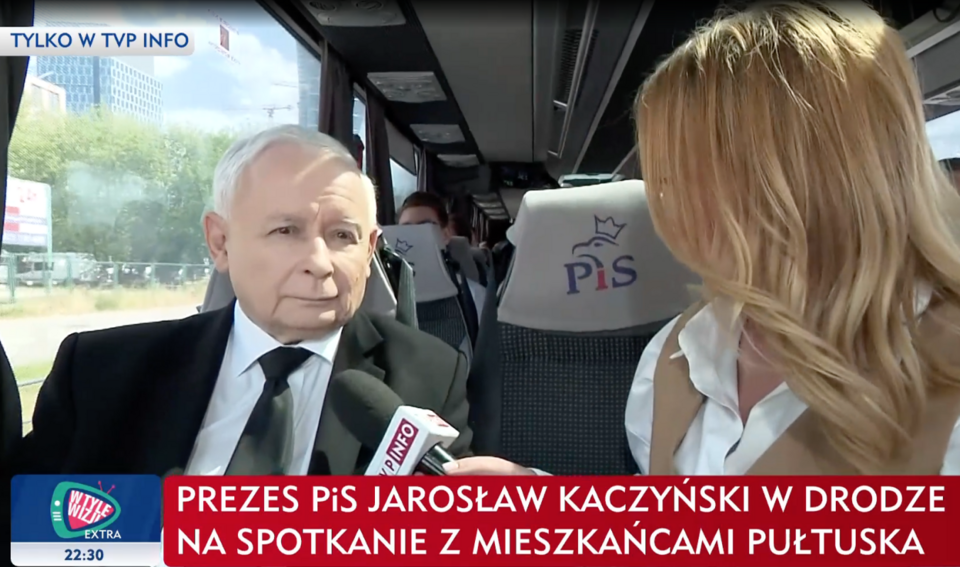 Prezes Jarosław Kaczyński / autor: TVP Info