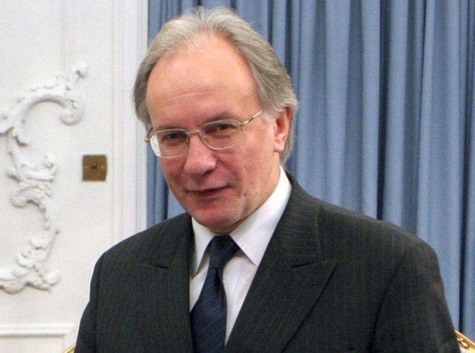 Minister spraw zagranicznych Białorusi Siarhiej Martynau. Fot. PAP/EPA