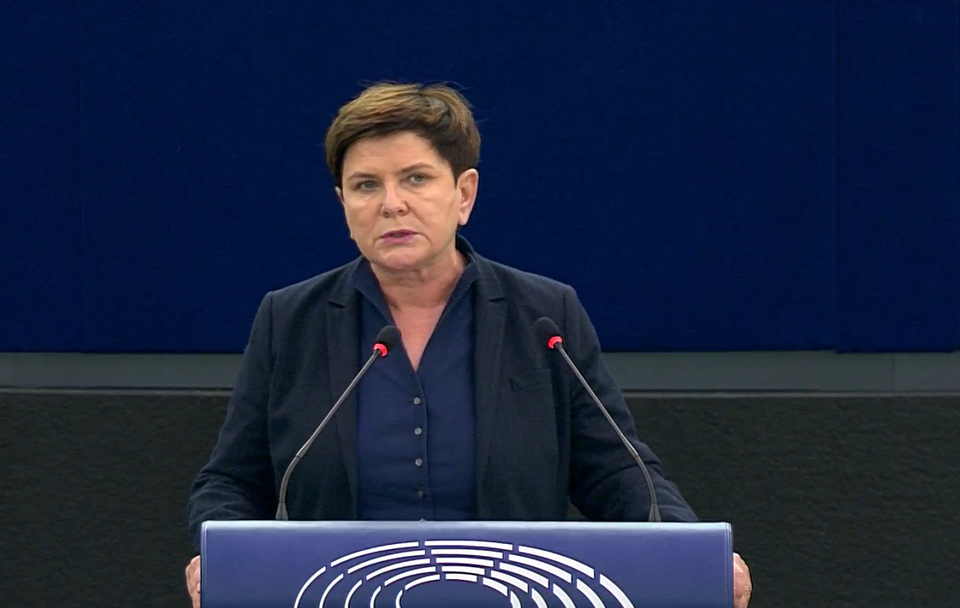 Beata Szydło / autor: Screen/https://multimedia.europarl.europa.eu