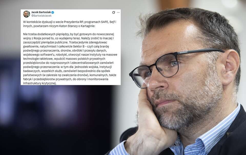 Jacek Bartosiak skrytykował założenia SAFE / autor: Fratria