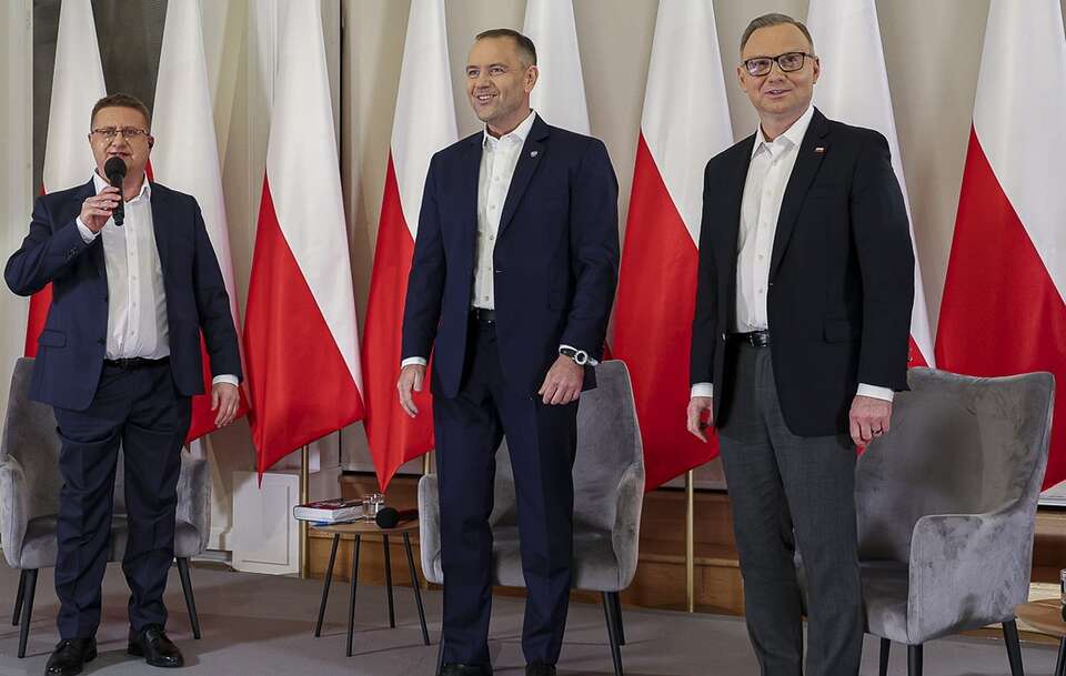 Nawrocki o Czarzastym i jego "wecie": "Postkomunista z poparciem 20 tys. głosów, mówi do człowieka, który ma 10,5 mln głosów..." / autor: prezydent.pl