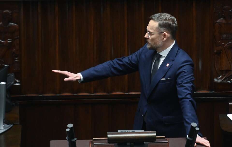 Zbigniew Bogucki na sali obrad Sejmu w Warszawie / autor: PAP/Piotr Nowak