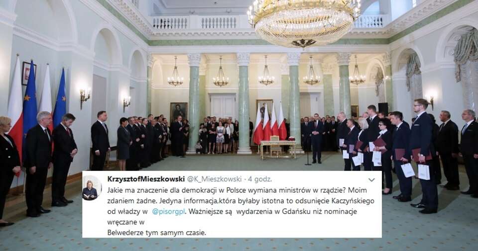autor: PAP/Leszek Szymański/Twitter/Krzysztof Mieszkowski