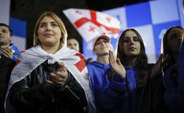 Protesty w Tbilisi / autor: PAP/EPA/DAVID MDZINARISHVILI