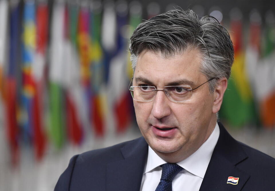 Premier Chorwacji Andrej Plenković / autor:  	PAP/EPA/GEERT VANDEN WIJNGAERT / POOL