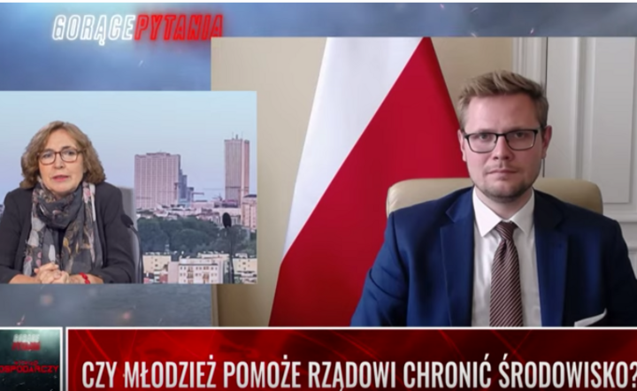 Michał Woś, minister środowiska w Wywiadzie Gospodarczym w Telewizji wPolsce.pl / autor: Fratria