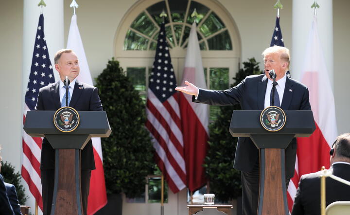 Andrzej Duda i Donald Trump / autor: PAP/Leszek Szymański