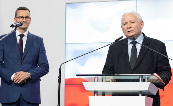 Mateusz Morawiecki i Jarosław Kaczyński / autor: Fratria