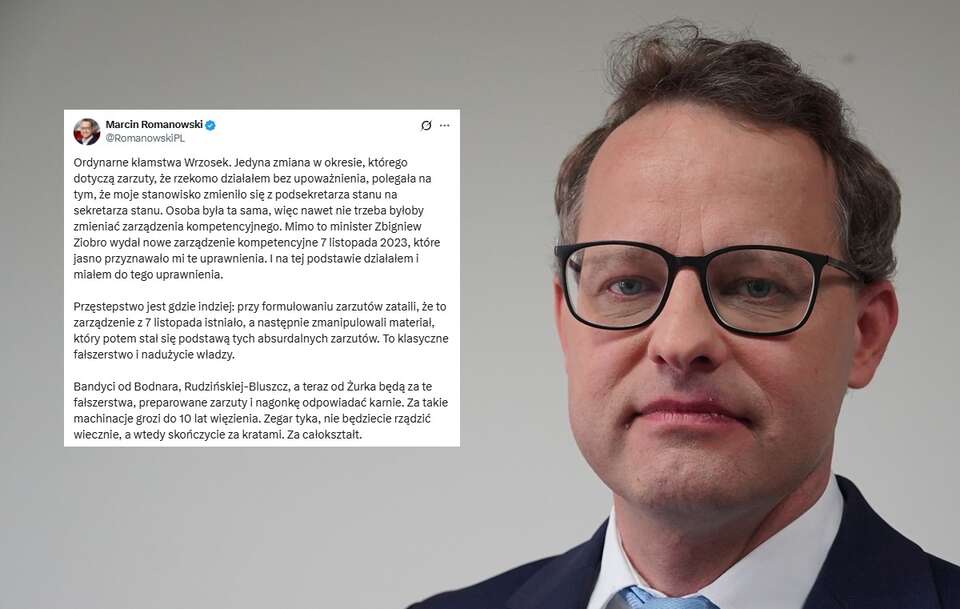 Romanowski: "Ordynarne kłamstwa Wrzosek"