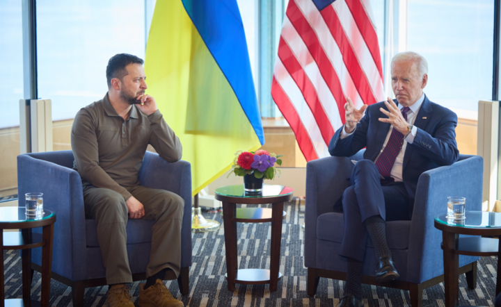 Zełenski i Biden / autor: PAP/EPA/UKRAINIAN PRESIDENTIAL PRESS SERVICE HANDOUT