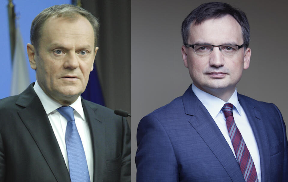 Donald Tusk i Zbigniew Ziobro / autor: wPolityce.pl