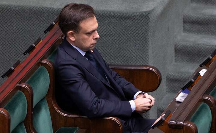 Minister finansów Andrzej Domański w ławach rządowych w Sejmie / autor: Fratria / Andrzej Wiktor