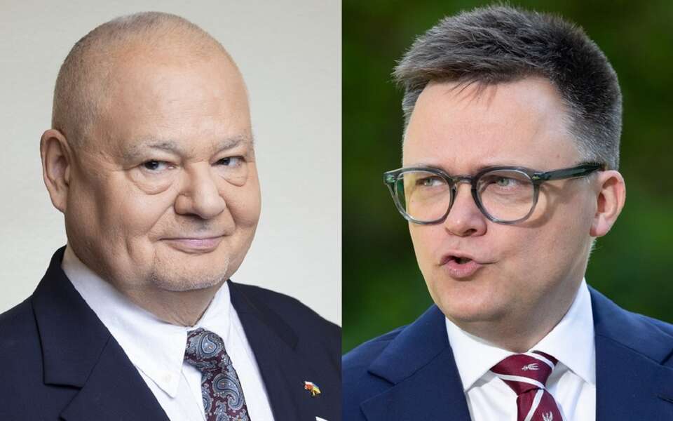 Prezes NBP Adam Glapiński/Marszałek Sejmu Szymon Hołownia / autor: Fratria