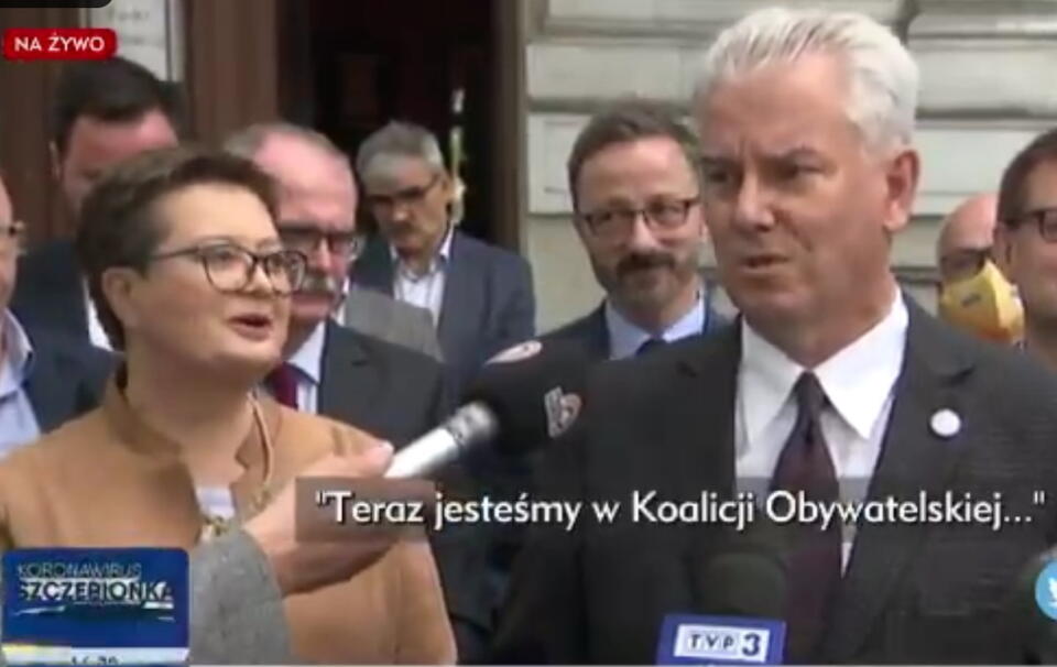 Lubnauer i Grabarczyk / autor: screenshot/TVP