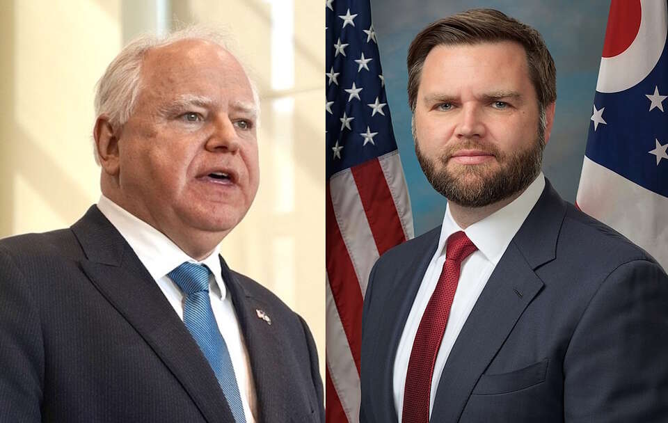 Tim Walz (L) i James David Vance / autor: Office of Governor Tim Walz & Lt. Governor Peggy Flanagan, United States Congress/ https://creativecommons.org/publicdomain/mark/1.0/Wikimedia Commons