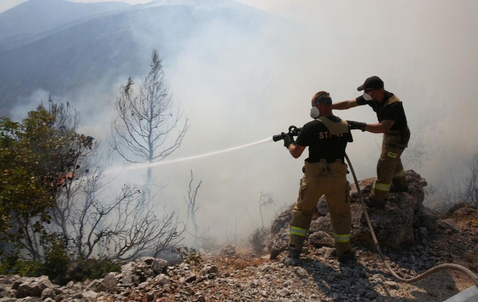 Polscy strażacy uratowali greckie miasto przed pożarem! / autor: PAP/EPA/ALEXANDROS BELTES