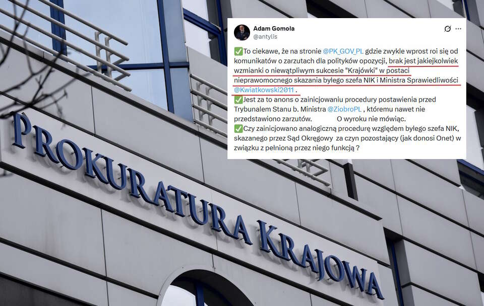 Neo-prokuratura milczy ws. skazania Kwiatkowskiego