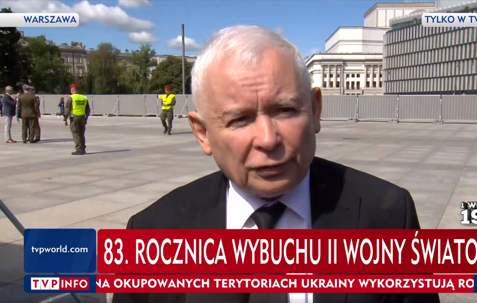 Jarosław Kaczyński  / autor: screenshot TVP Info