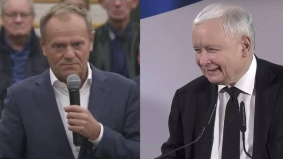 Donald Tusk i Jarosław Kaczyński / autor: YT