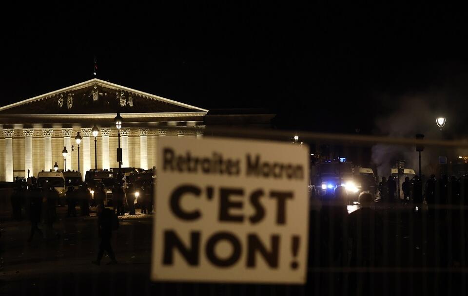 protesty we Francji / autor: PAP/EPA