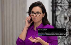 Kamila Gasiuk-Pihowicz oraz wpis Jacka Protasiewicza (screen z X) / autor: Fratria/X-Jacek Protasiewicz (screen)