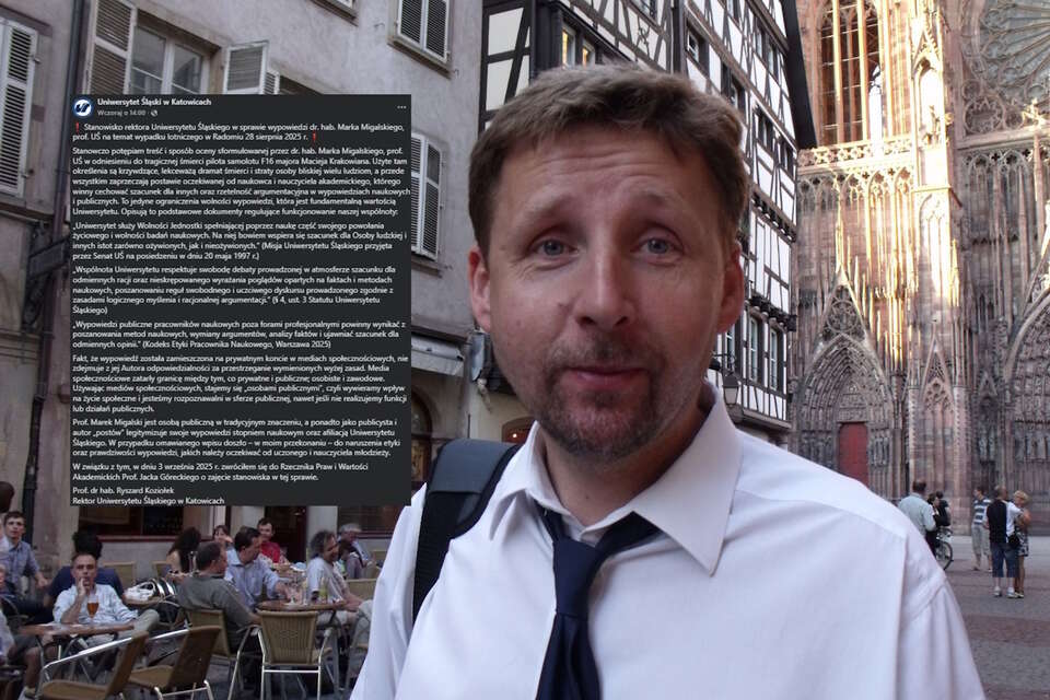 Marek Migalski / autor: Fratria/Fb-Uniwersytet Śląski w Katowicach