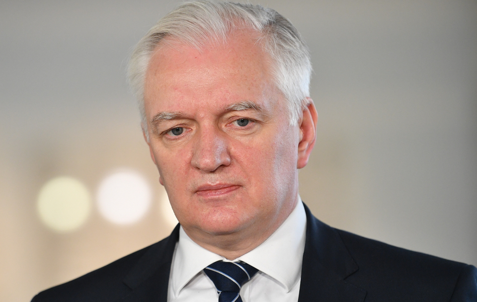  Prezes Porozumienia Jarosław Gowin podczas kofenrecji prasowej w Sejmie w Warszawie / autor: PAP/Radek Pietruszka