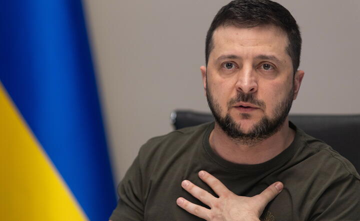 prezydent Ukrainy Wołodymyr Zełenski / autor: PAP/EPA/UKRAINIAN PRESIDENTIAL PRESS SERVICE HANDOUT
