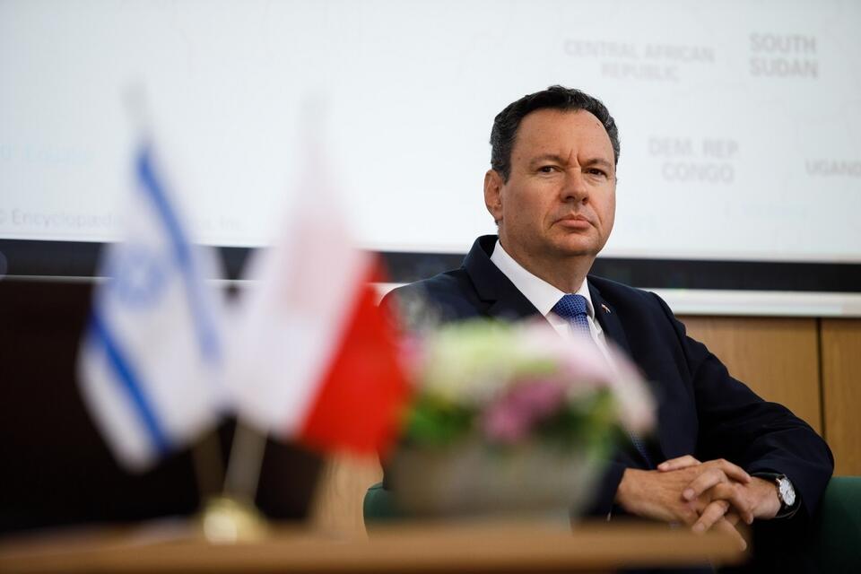 Ambasador Izraela w Polsce Yacov Livne na Katolickim Uniwersytecie Lubelskim Jana Pawła II / autor: PAP/Bartłomiej Wójtowicz
