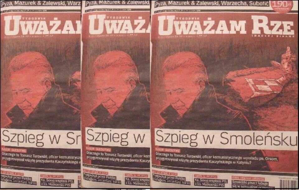 Sprawę Turowskiego ujawnił Cezary Gmyz w tygodniku "Uważam Rze"