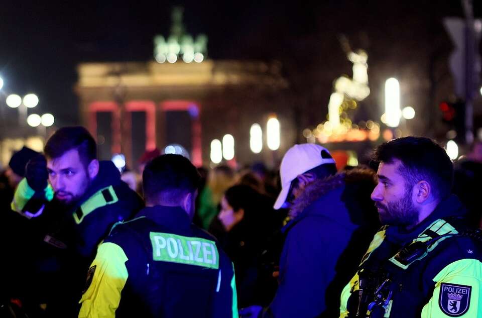 Niemiecka policja w Berlinie. / autor: PAP/EPA