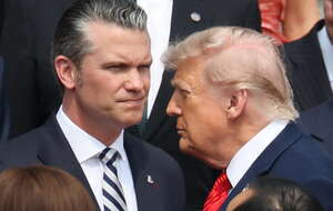 Hegseth i Trump / autor: PAP/EPA