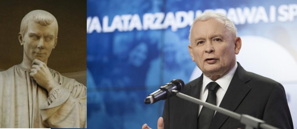 Machivelli i Jarosław Kaczyński / autor: fratria/wikimedia commons