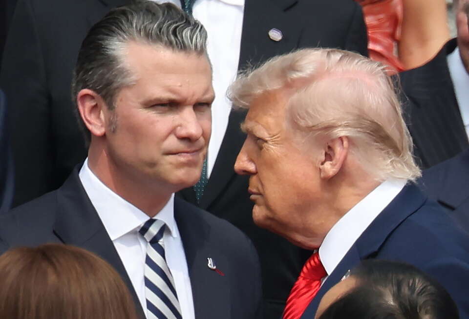 Hegseth i Trump / autor: PAP/EPA