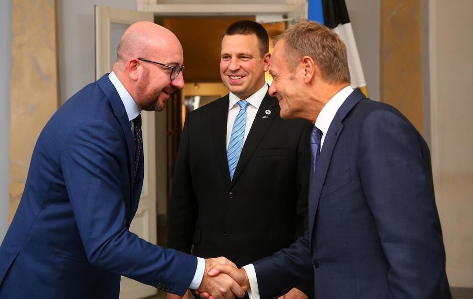 Michel wita się z Tuskiem / autor: EU2017EE Estonian Presidency/flickr.com/CC/Wikimedia Commons