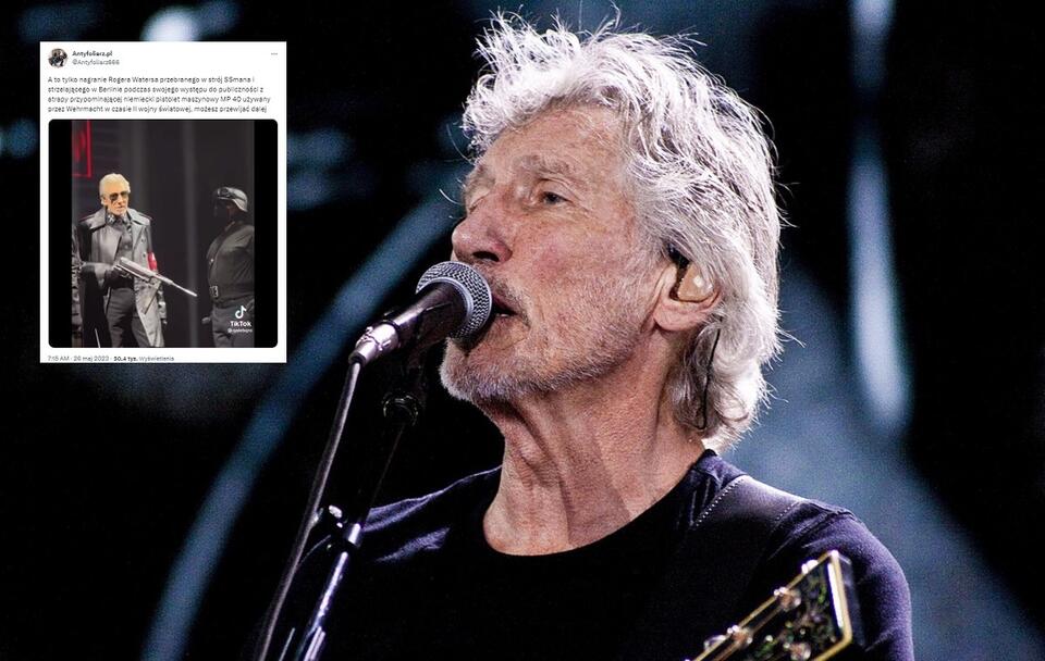 Roger Waters podczas koncertu w Chile, 2018 r. / autor: Andrés Ibarra, CC BY-SA 4.0 <https://creativecommons.org/licenses/by-sa/4.0>, via Wikimedia Commons, Twitter: @Antyfoliarz666 