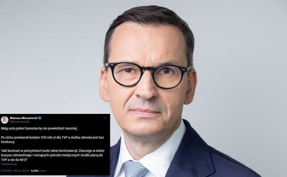 Były premier Mateusz Morawiecki / autor: Fratria