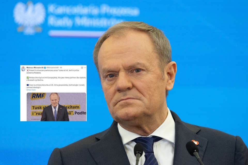 "Zatrwożony" Tusk straszy polexitem. Morawiecki: Od lat to samo