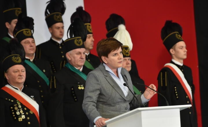 Premier Beata Szydło na Barbórce w Brzeszczach, fot. PAP/Jacek Bednarczyk