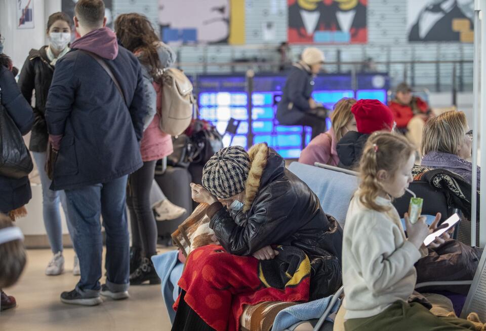 Refugees from Ukraine at the Central Railway Station in Warsaw, March 15, 2022 / autor: wPolityce.pl